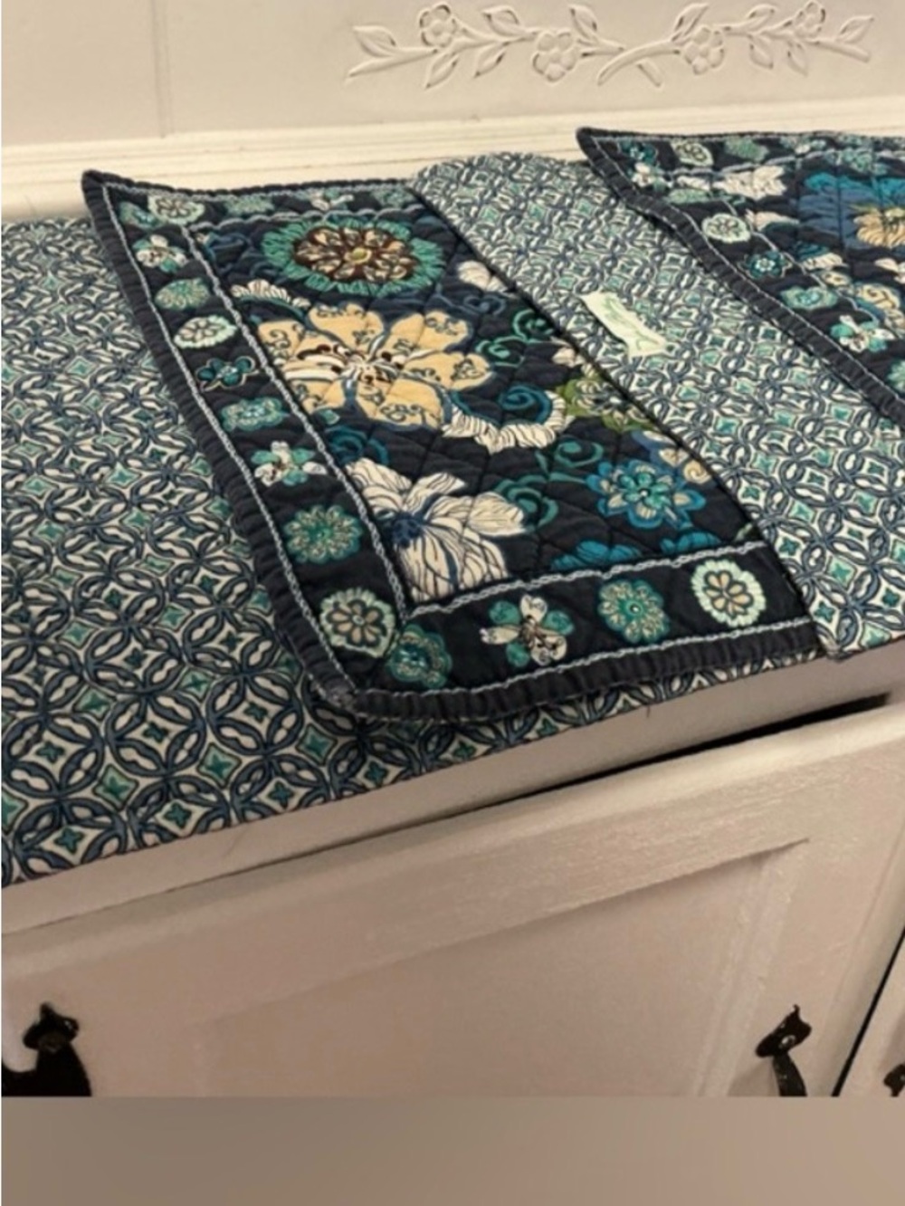 Vera Bradley Quilted Set of Reversible Placemats - Picture 2 of 16